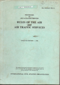 Rules Of The Air and Air Traffic Services