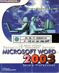 Mengelola Dokumen Dengan Microsoft Word 2003 Secara Profesional