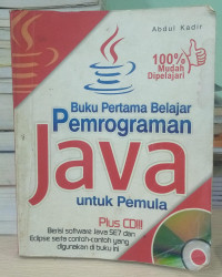 Image of Buku Pertama Belajar Pemrograman Java Untuk Pemula