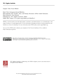 Intergenerational Mobility (E-Book)