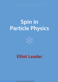 Spin In Particle Physics (E-Book)